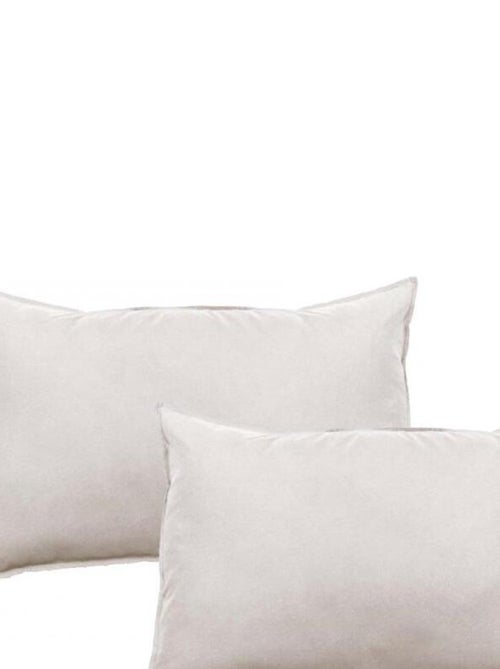 Lot de 2 taies d’oreiller Palace pur coton teint lavé 63 fils/cm² Vent du sud - Kiabi