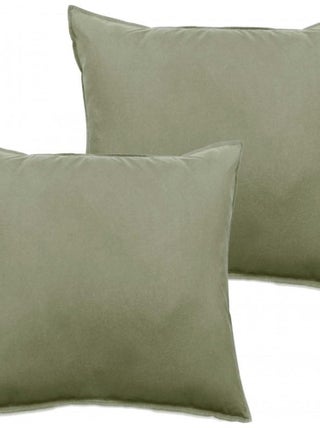 Lot de 2 taies d’oreiller Palace pur coton teint lavé 63 fils/cm² Vent du sud