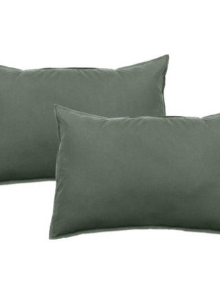 Lot de 2 taies d’oreiller Palace pur coton teint lavé 63 fils/cm² Vent du sud