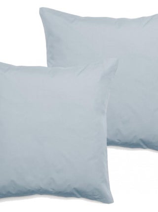 Lot de 2 taies d'oreiller percale pur coton peigné longues fibres 80 fils/cm² Vent du sud