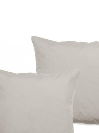 Lot de 2 taies d'oreiller percale pur coton peigné longues fibres 80 fils/cm² Vent du sud