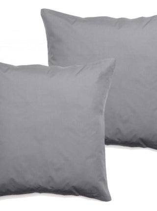 Lot de 2 taies d'oreiller percale pur coton peigné longues fibres 80 fils/cm² Vent du sud