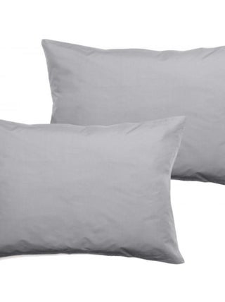 Lot de 2 taies d'oreiller percale pur coton peigné longues fibres 80 fils/cm² Vent du sud
