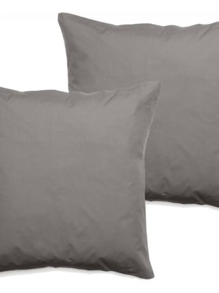Lot de 2 taies d'oreiller percale pur coton peigné longues fibres 80 fils/cm² Vent du sud