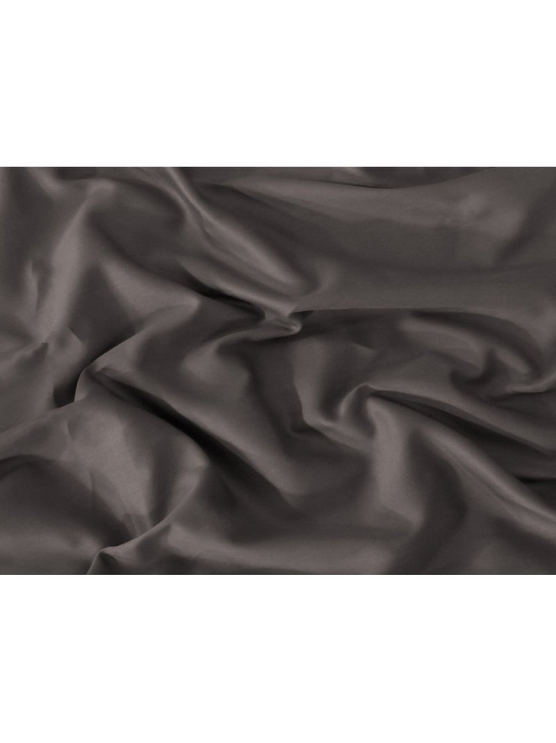 Lot de 2 taies d'oreiller satin de coton anthracite gris anthracite - Kiabi