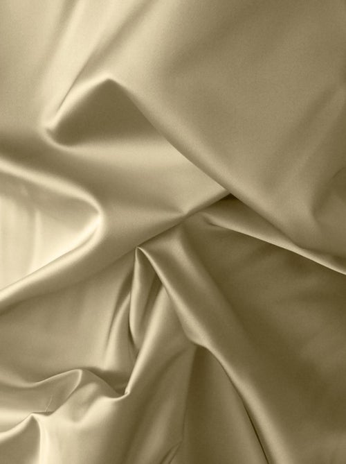 Lot de 2 taies d'oreiller satin de coton beige - Kiabi