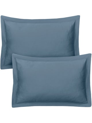 Lot de 2 taies d'oreiller satin de coton