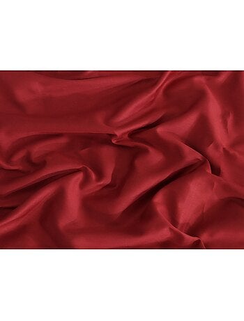 Lot de 2 taies d'oreiller satin de coton bordeaux