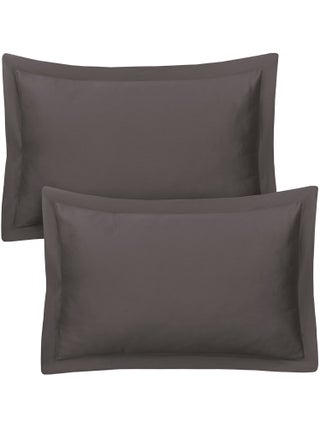 Lot de 2 taies d'oreiller satin de coton