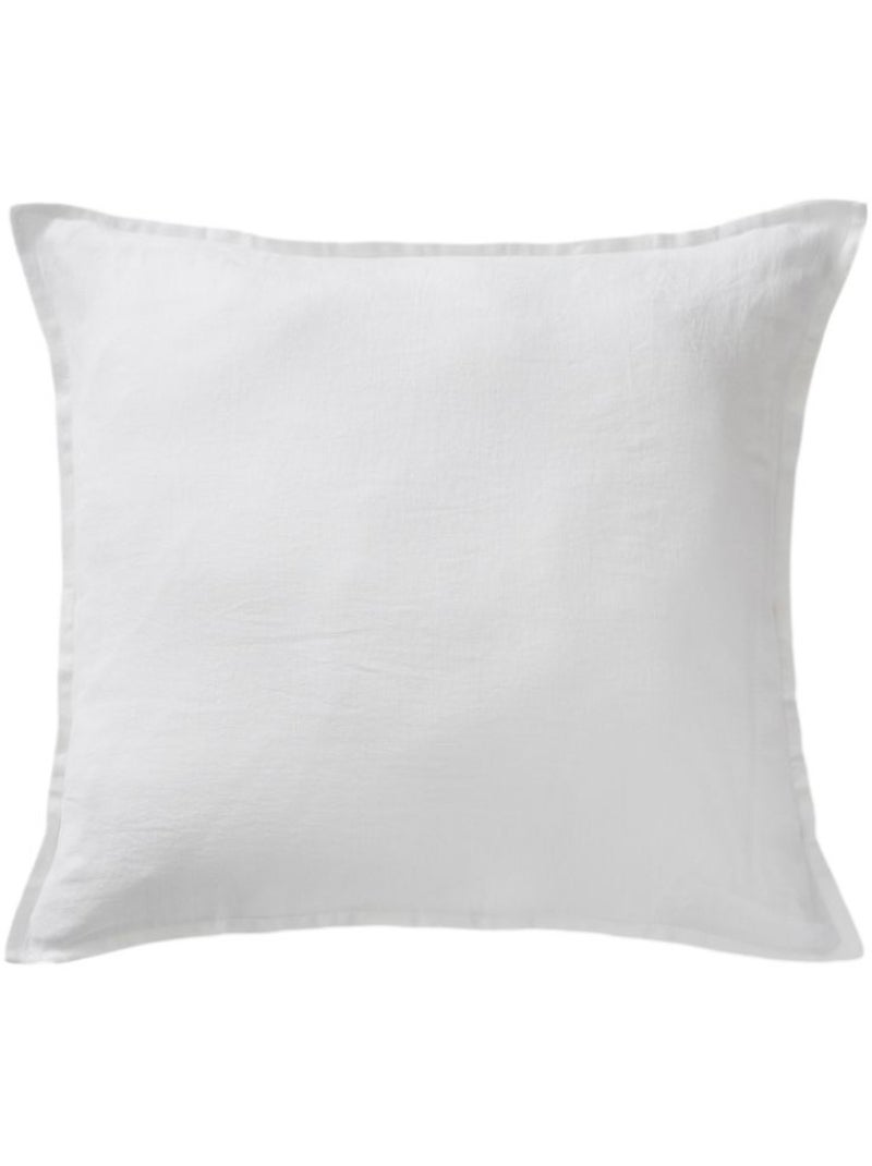 Lot de 2 taies d'oreiller "Soline" 60 x 60 cm & 50 x 70 cm "Lin lavé" Blanc - Kiabi