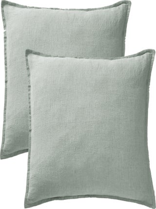 Lot de 2 taies d'oreiller "Soline" 60 x 60 cm & 50 x 70 cm "Lin lavé"