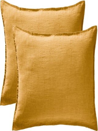 Lot de 2 taies d'oreiller "Soline" 60 x 60 cm & 50 x 70 cm "Lin lavé"