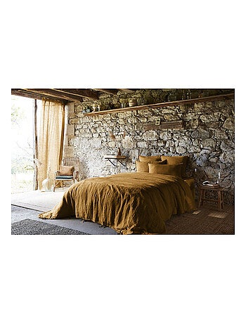 Lot de 2 taies d'oreiller "Soline" 60 x 60 cm & 50 x 70 cm "Lin lavé