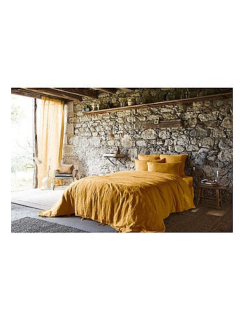 Lot de 2 taies d'oreiller "Soline" 60 x 60 cm & 50 x 70 cm "Lin lavé