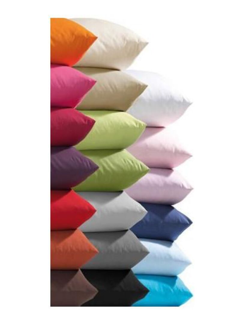 Lot De 2 Taies D oreiller Taupe 50 X 70 Cm 100 Coton 57 Fils cm Lot De 2 Taies D oreiller Taupe 50 X 70 Cm 100 Coton 57 Fils cm