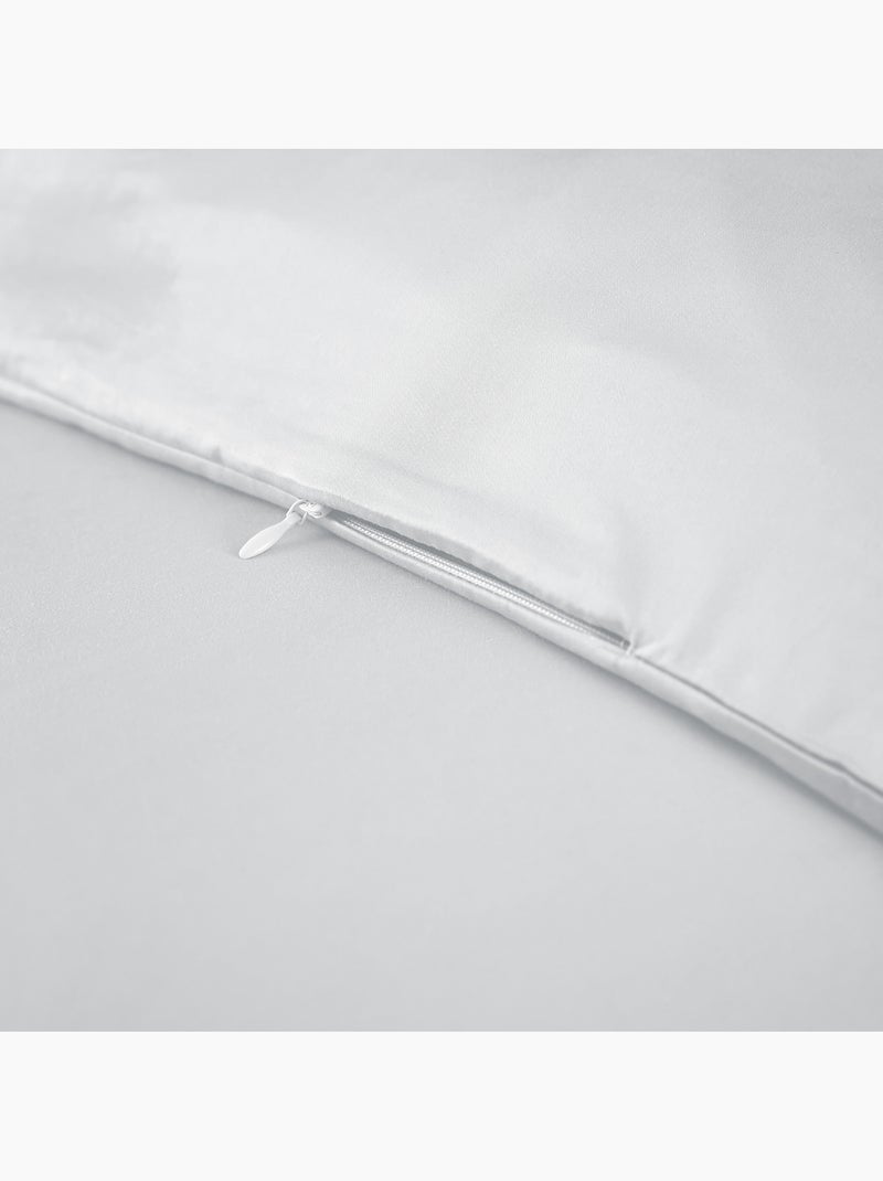 Lot de 2 Taies d’oreiller – Viscose de Satin de Bambou – SALOMÉ Blanc - Kiabi