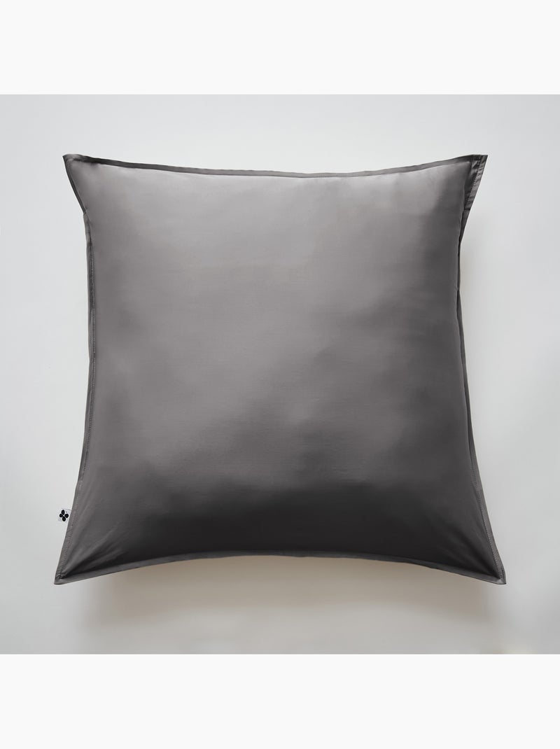 Lot de 2 Taies d’oreiller – Viscose de Satin de Bambou – SALOMÉ Gris Granit - Kiabi