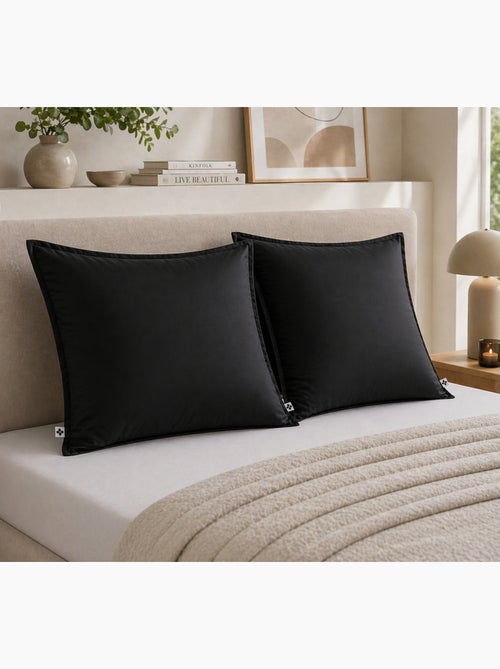 Lot de 2 Taies d’oreiller – Viscose de Satin de Bambou – SALOMÉ - Kiabi
