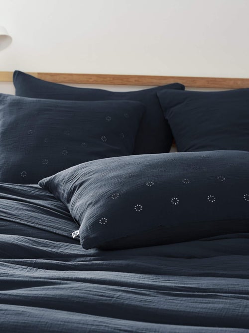 Lot de 2 taies d'oreillers brodées - Kiabi