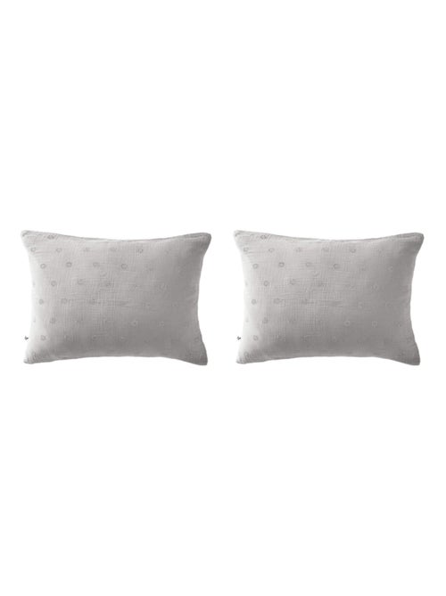Lot de 2 taies d'oreillers brodées - Kiabi