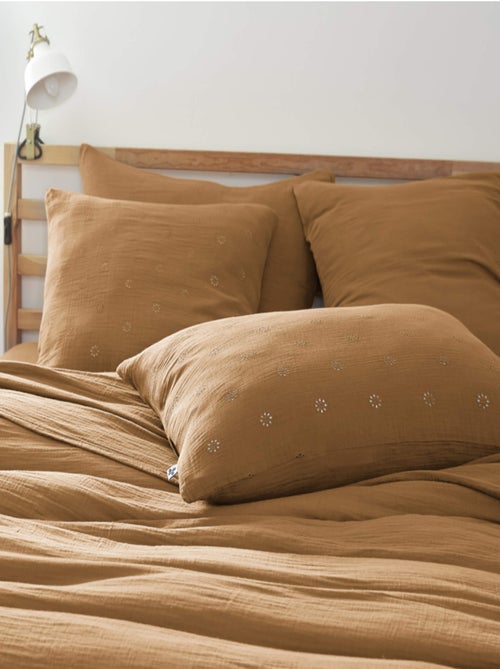 Lot de 2 taies d'oreillers brodées - Kiabi