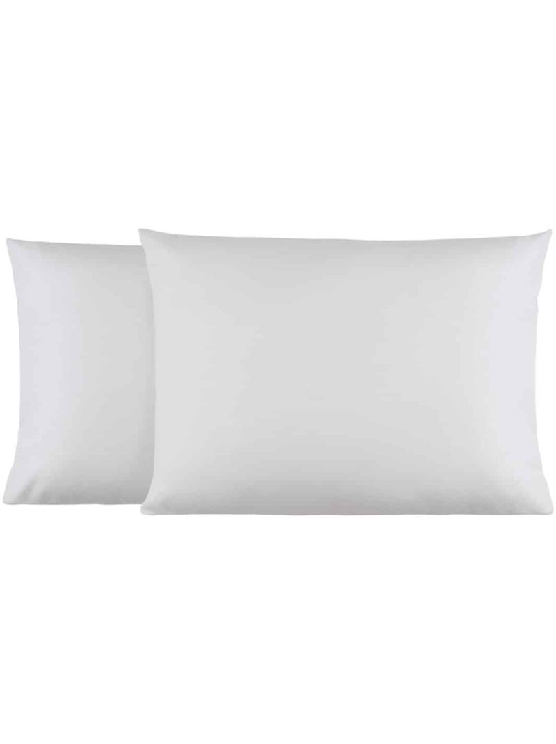 Lot de 2 taies d'oreillers coton jersey DOUCEUR Gris - Kiabi