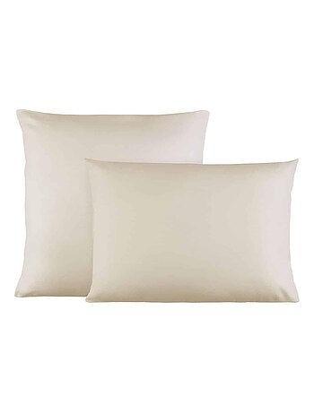 Lot de 2 taies d'oreillers coton jersey DOUCEUR