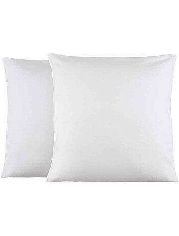 Lot de 2 taies d'oreillers coton jersey DOUCEUR
