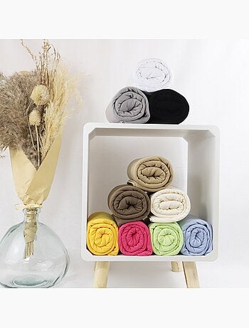 Lot de 2 taies d'oreillers coton jersey DOUCEUR