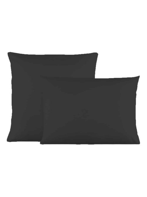 Lot de 2 taies d'oreillers coton jersey DOUCEUR - Kiabi