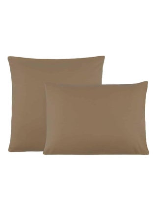 Lot de 2 taies d'oreillers coton jersey DOUCEUR