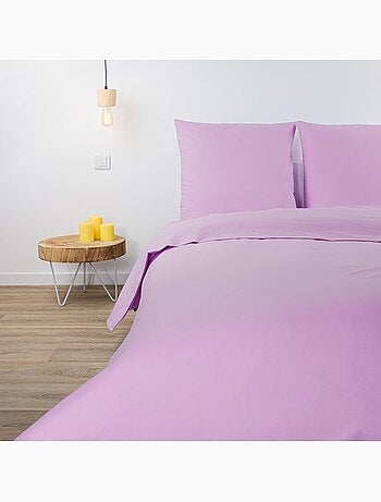 Lot de 2 taies d'oreillers coton polyester AISANCE