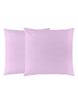 Lot de 2 taies d'oreillers coton polyester AISANCE