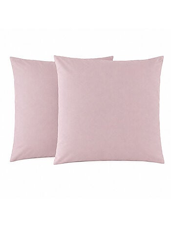 Lot de 2 taies d'oreillers coton polyester aisance