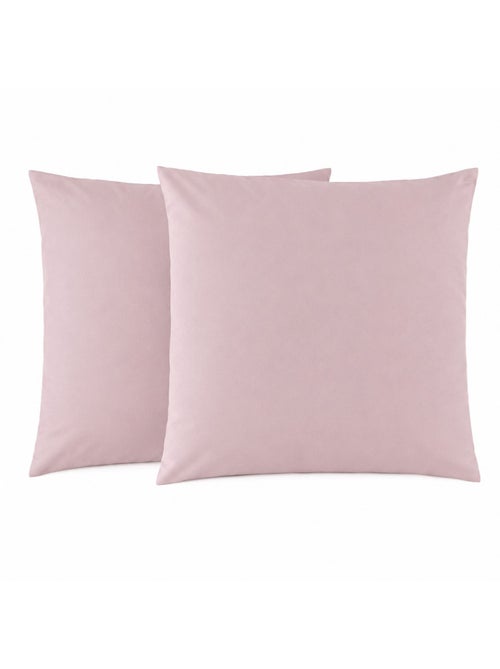 Lot de 2 taies d'oreillers coton polyester aisance - Kiabi Lot de 2 taies d'oreillers coton polyester aisance - Kiabi