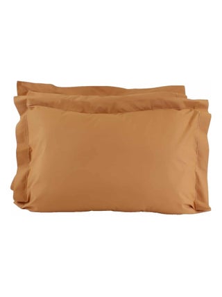 Lot de 2 taies d'oreillers percale 200 fils DESIREE
