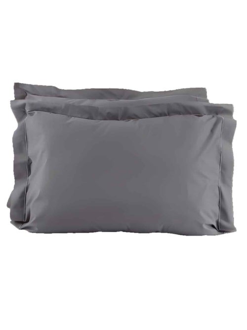 Lot de 2 taies d'oreillers percale 200 fils DESIREE - Kiabi