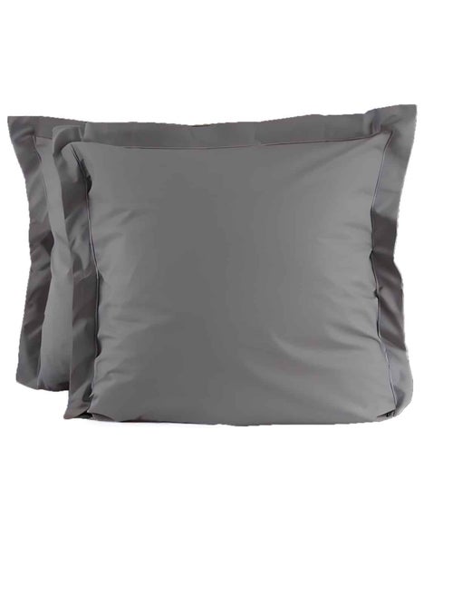 Lot de 2 taies d'oreillers percale 200 fils DESIREE - Kiabi
