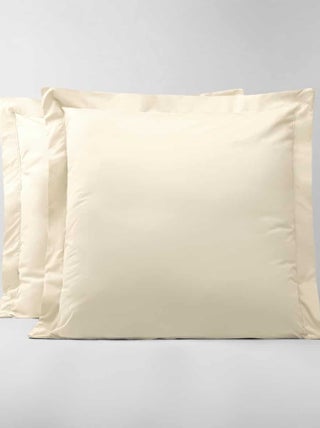 Lot de 2 taies d'oreillers percale 200 fils DESIREE