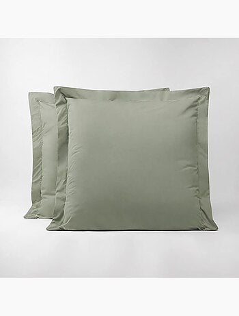 Lot de 2 taies d'oreillers percale 200 fils DESIREE