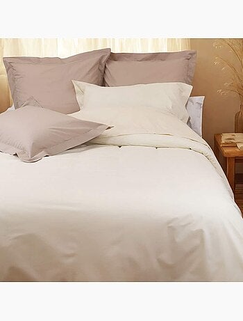 Lot de 2 taies d'oreillers percale 200 fils DESIREE