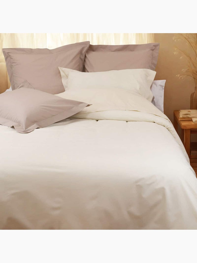 Lot de 2 taies d'oreillers percale 200 fils DESIREE Vert Sauge - Kiabi
