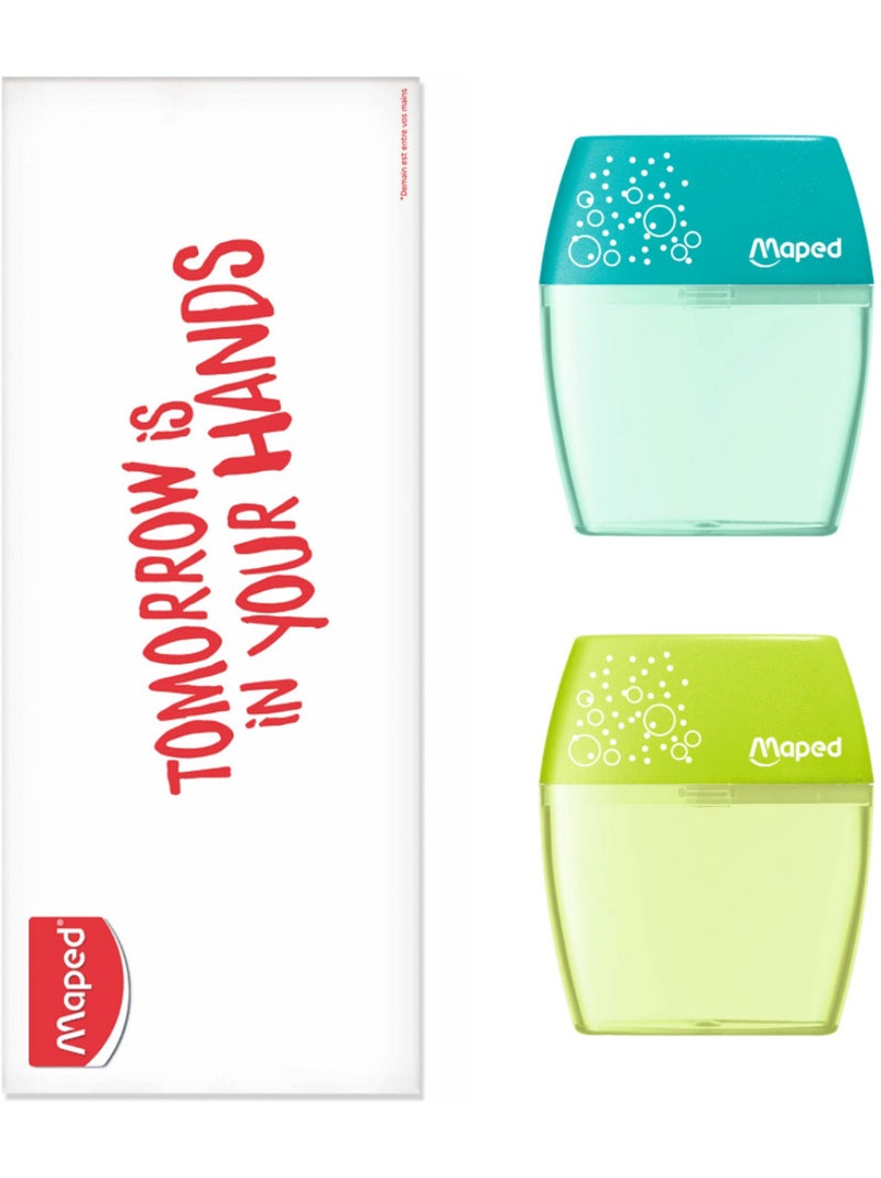 Lot de 2 taille crayons shaker 2 trous Multicolore - Kiabi