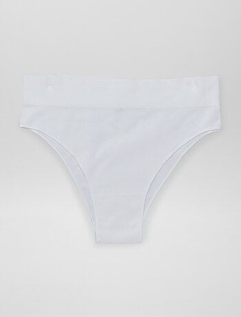 Lot de 2 tangas côtelés sans couture