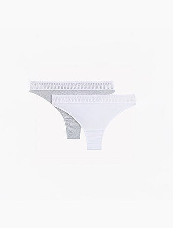 LOT DE 2 TANGAS COTON BIO - RougeGorge Lingerie