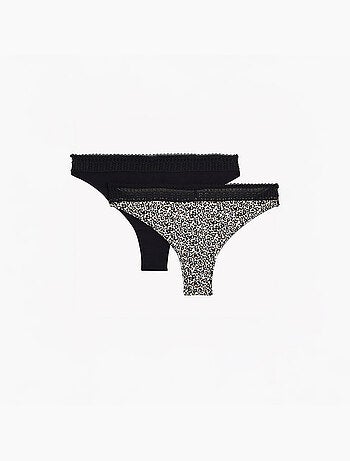 LOT DE 2 TANGAS COTON BIO - RougeGorge Lingerie
