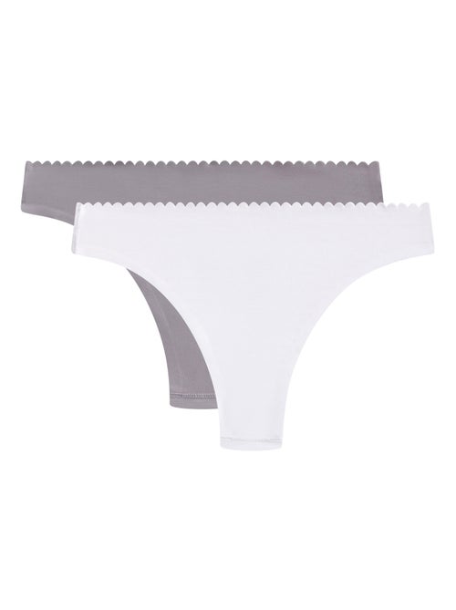 Lot de 2 tangas coton Body Touch Easy - Kiabi
