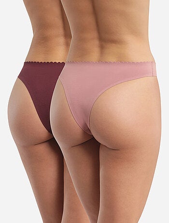 Lot de 2 tangas coton Body Touch Easy