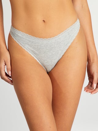 Lot de 2 tangas en coton