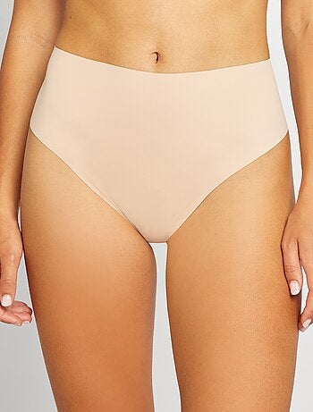 Lot de 2 tangas invisible à taille haute